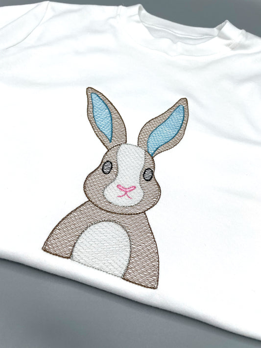 Embroidered Bunny T-Shirt image 1