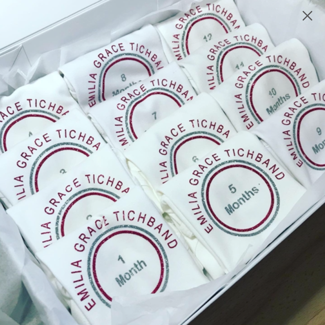 Personalised Glitter Milestone Vest Sets image 3