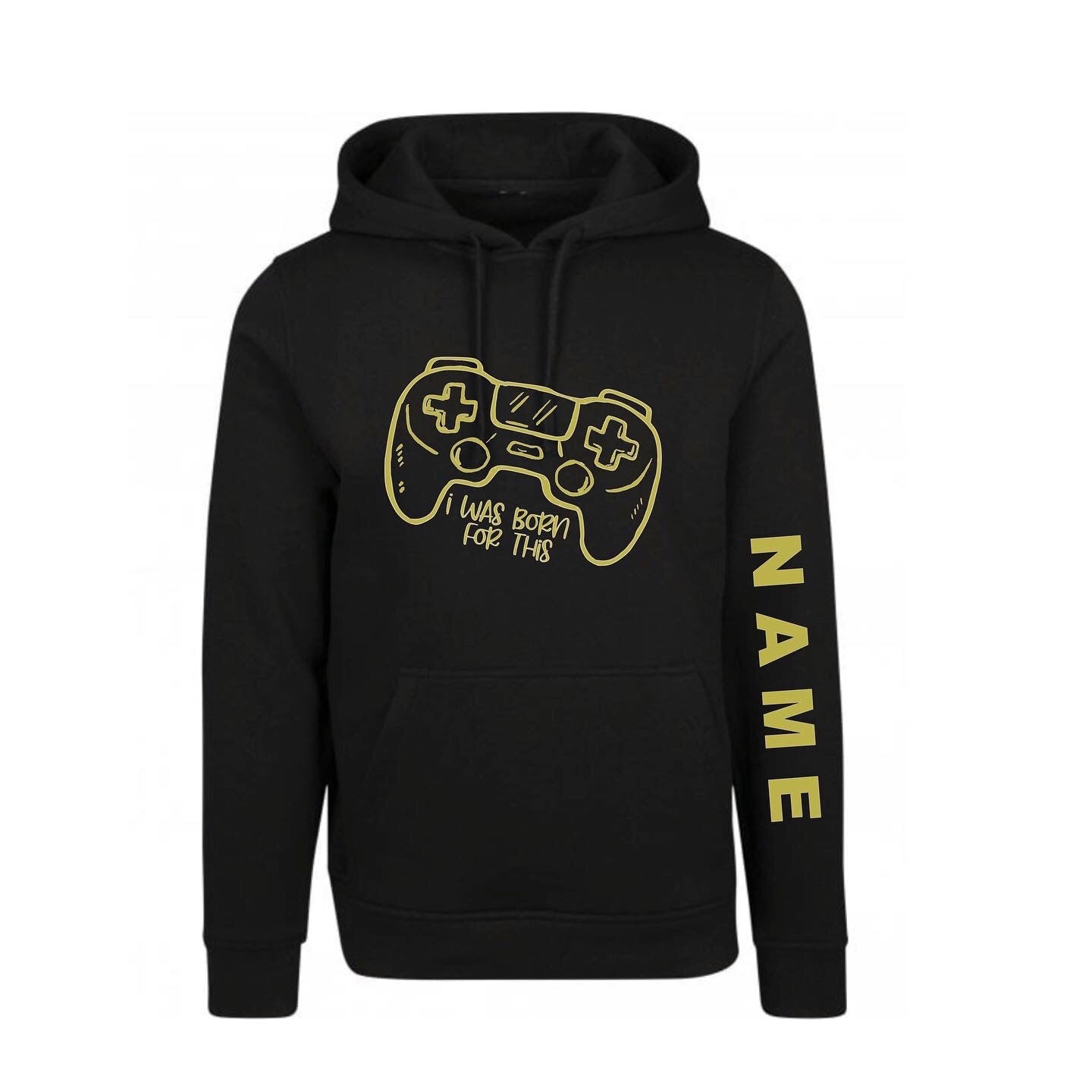 Personalised I Was Born For This Gamer Hoodie image 0