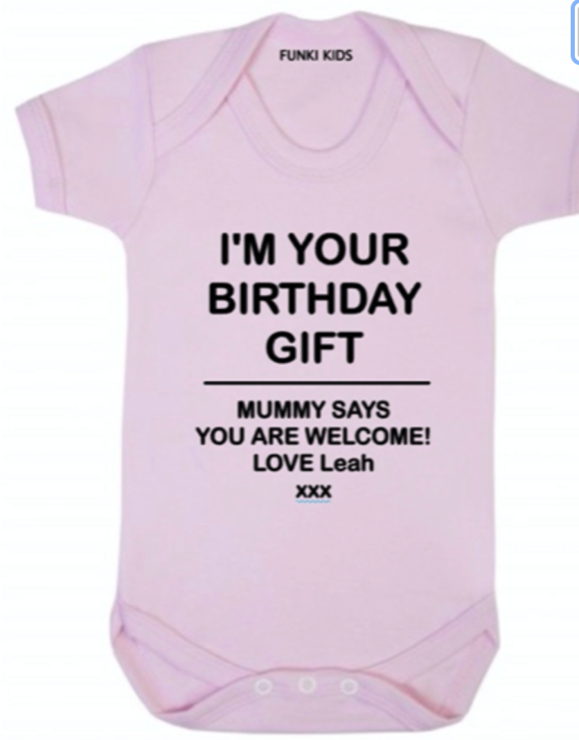 Daddy's Birthday Baby Grow | First Birthday As A Dad Gift | image 2