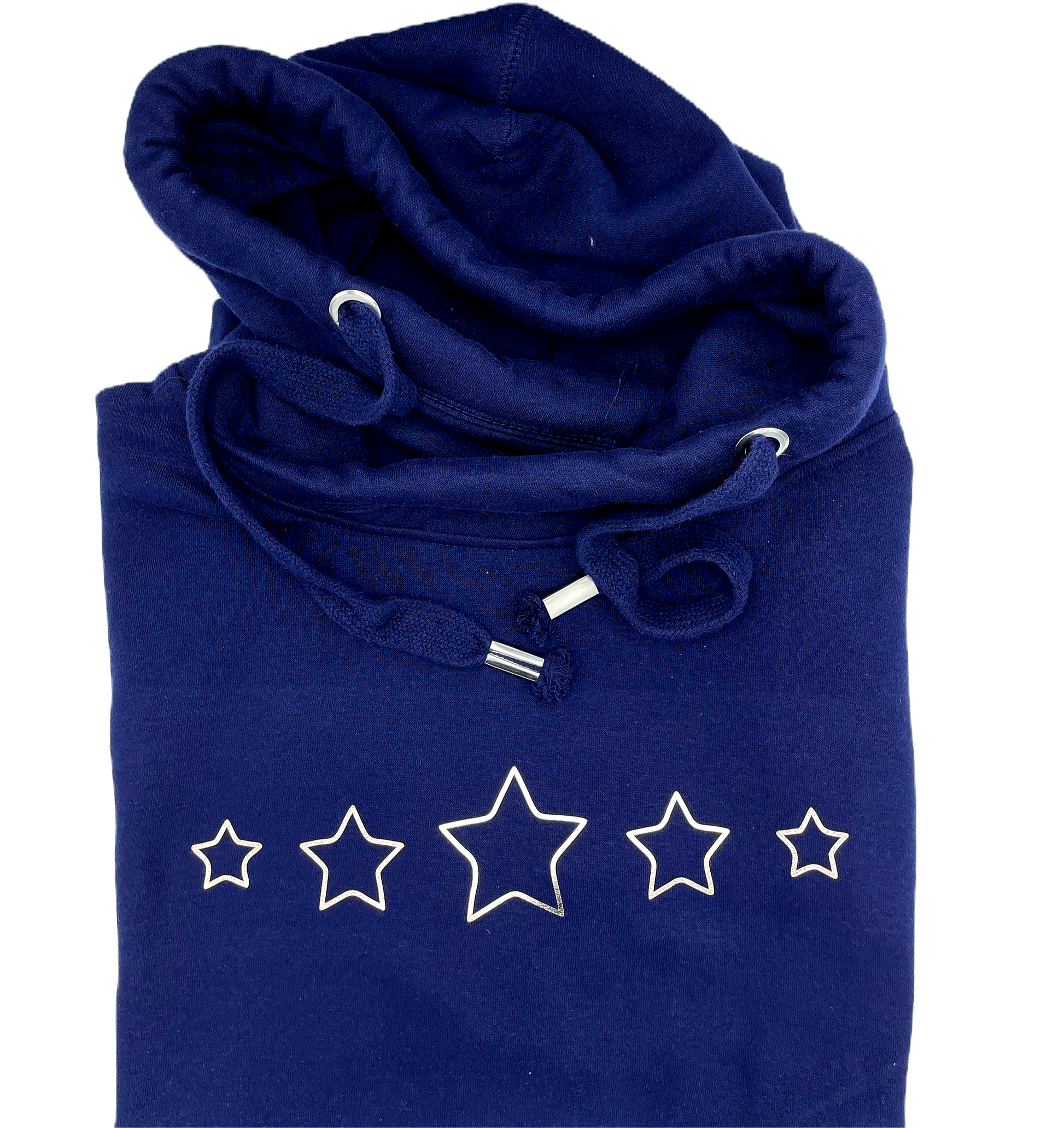 Star Printed Luxury Cowl Neck Adult Hoodie image 0