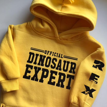 Personalised Official Dinosaur Expert Hoodie image 1