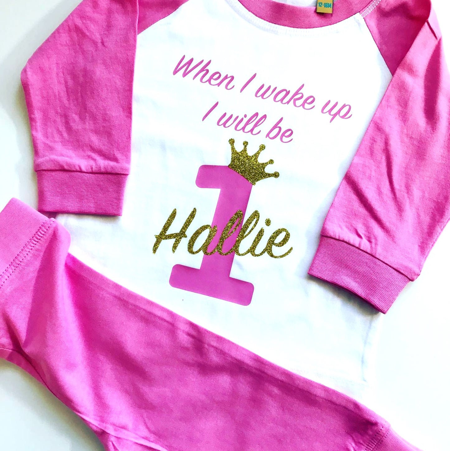 Girls When I Wake Up I Will Be Personalised Birthday Pyjamas image 0