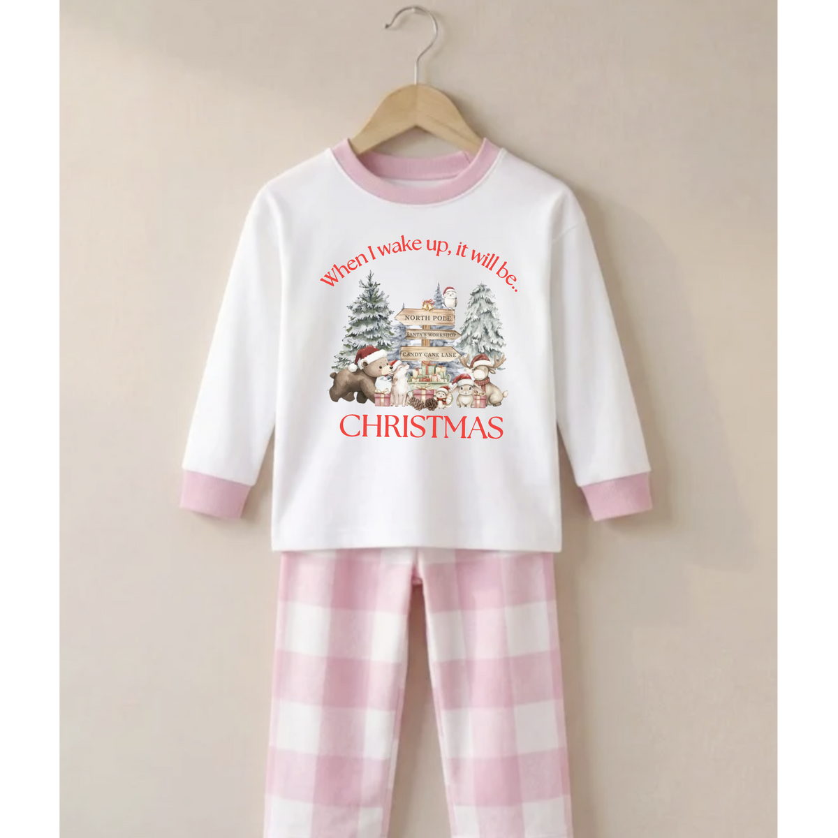 When I Wake Up, It Will Be Christmas Children's Christmas Pyjama