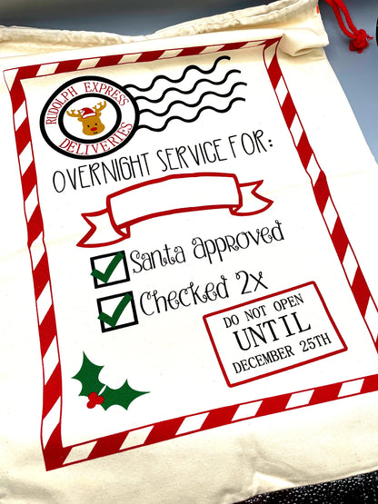 Personalised Santa Sacks image 3