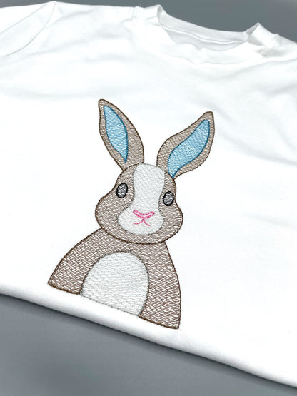 Embroidered Bunny T-Shirt image 1