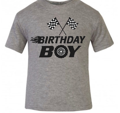 Birthday Boy Racing Car T-Shirt | Birthday T-Shirt | Motor Racing Birthday Top | image 2