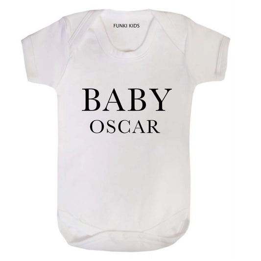 Baby Name Bodysuit | Name Reveal Vest | Baby Gift image 1