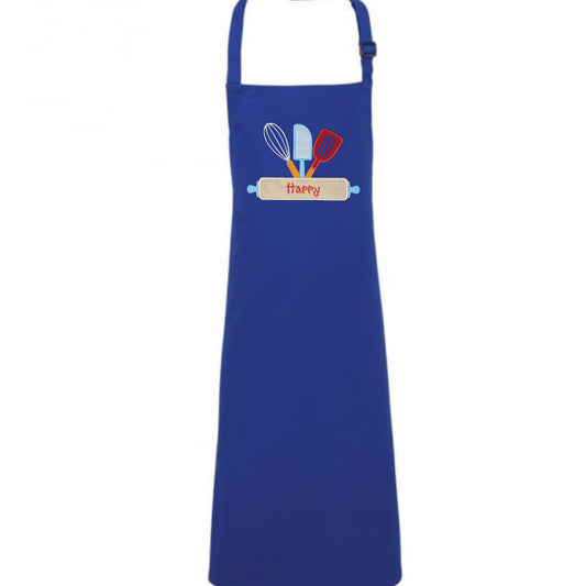 Kids Personalised Utensils and Rolling Pin Applique & Embroidered Apron image 1