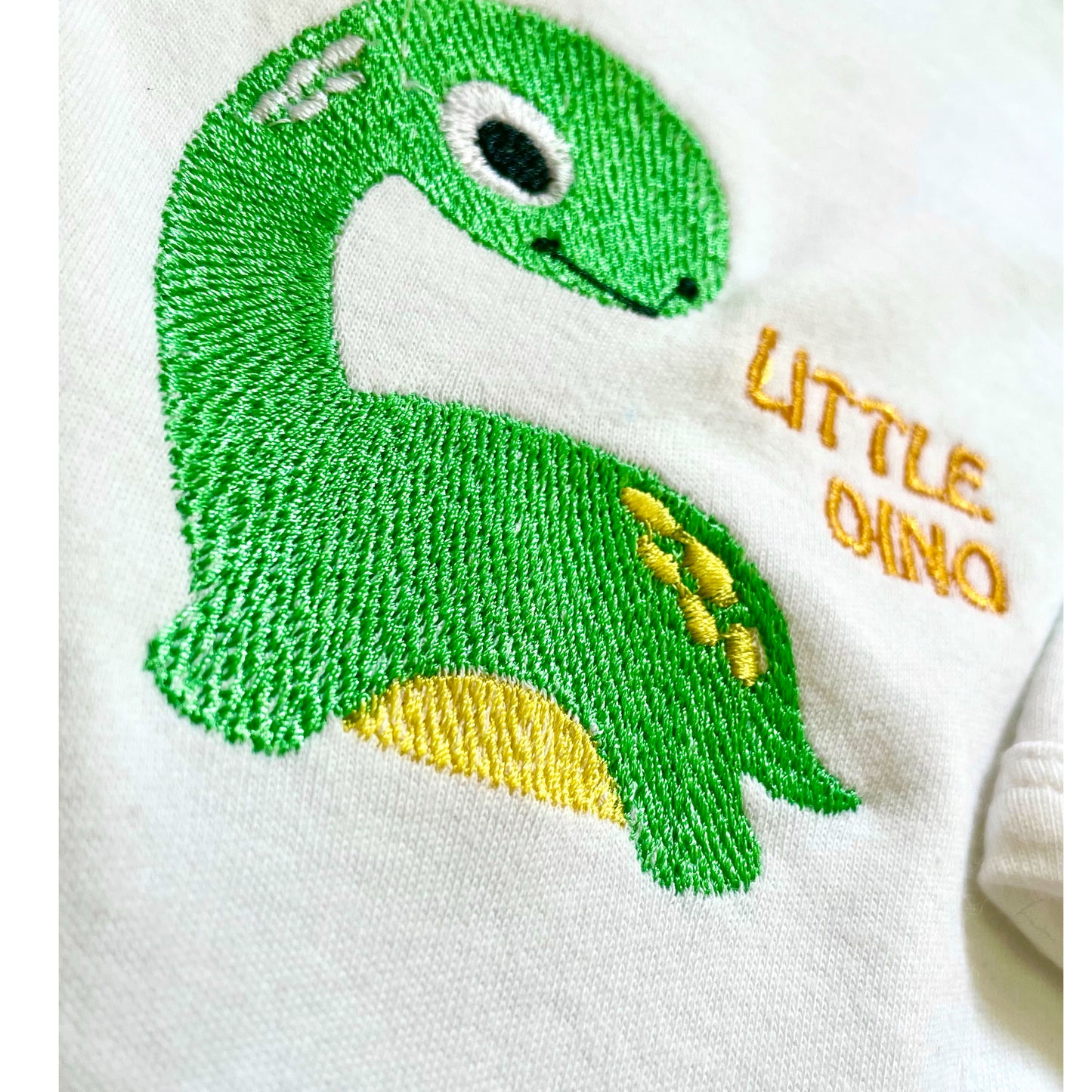 Little Dino Embroidered Baby Romper image 4