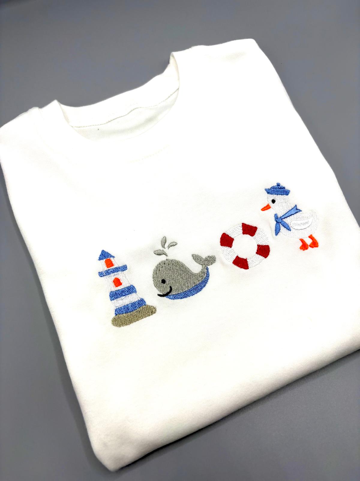 Nautical Embroidered Children's T-Shirt