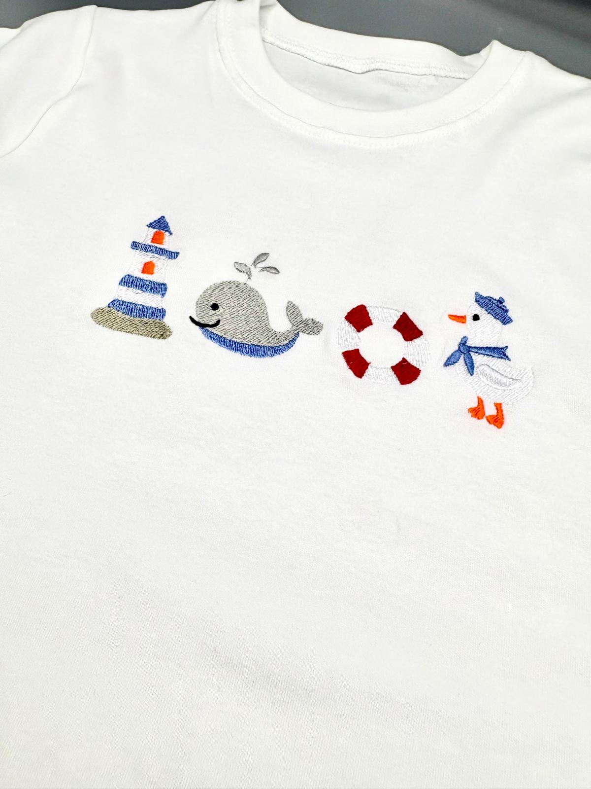 Nautical Embroidered Children's T-Shirt