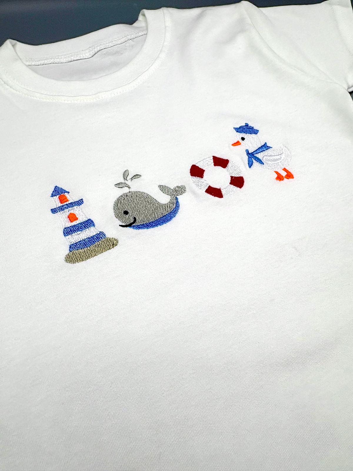 Nautical Embroidered Children's T-Shirt