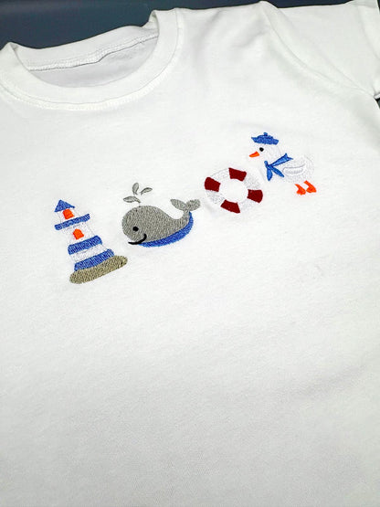 Nautical Embroidered Children's T-Shirt