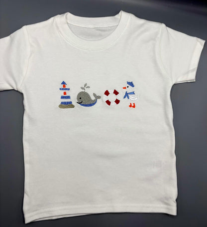 Nautical Embroidered Children's T-Shirt