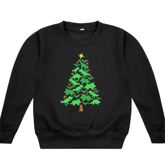 Dinosaur Christmas Tree Sweater image 0