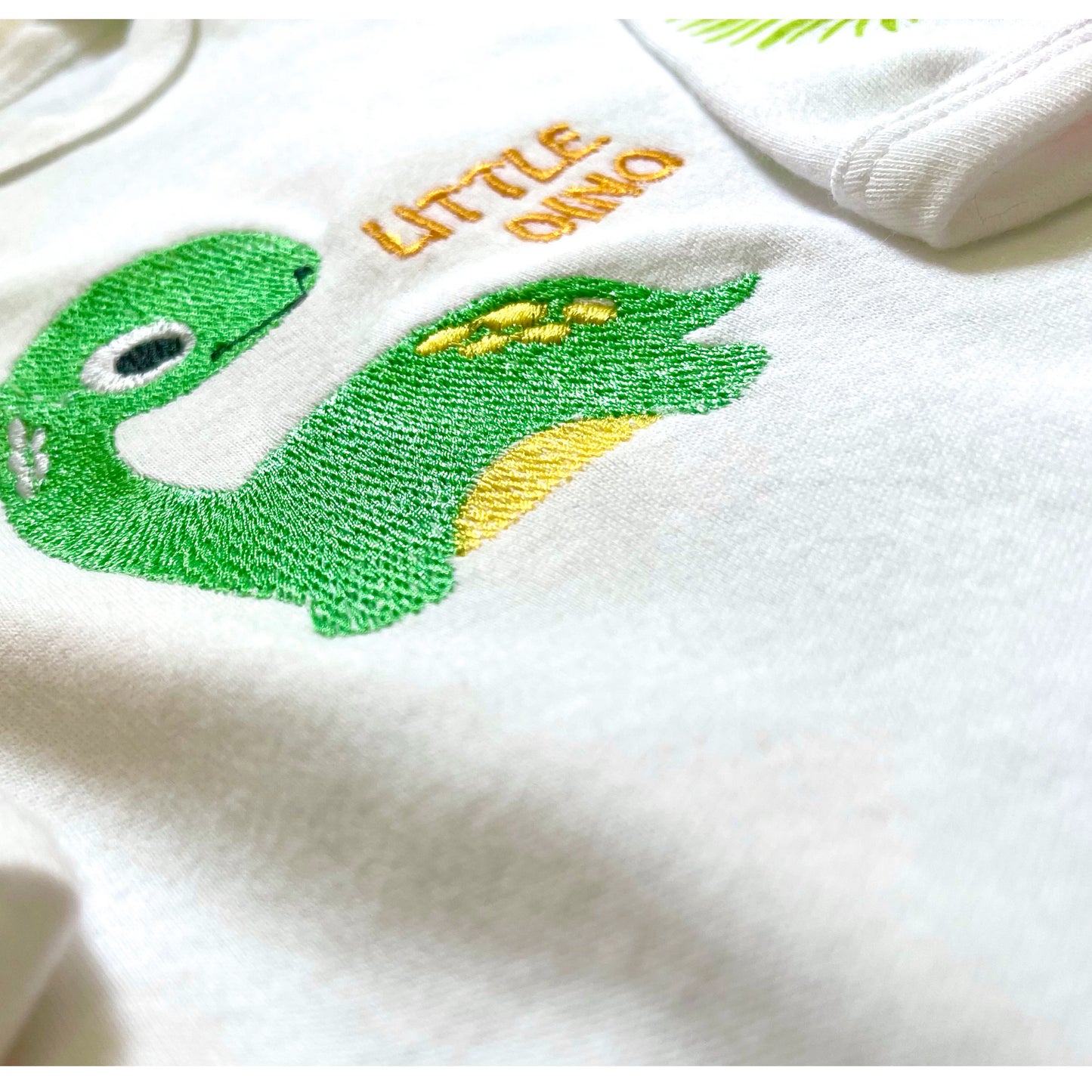 Little Dino Embroidered Baby Romper image 5