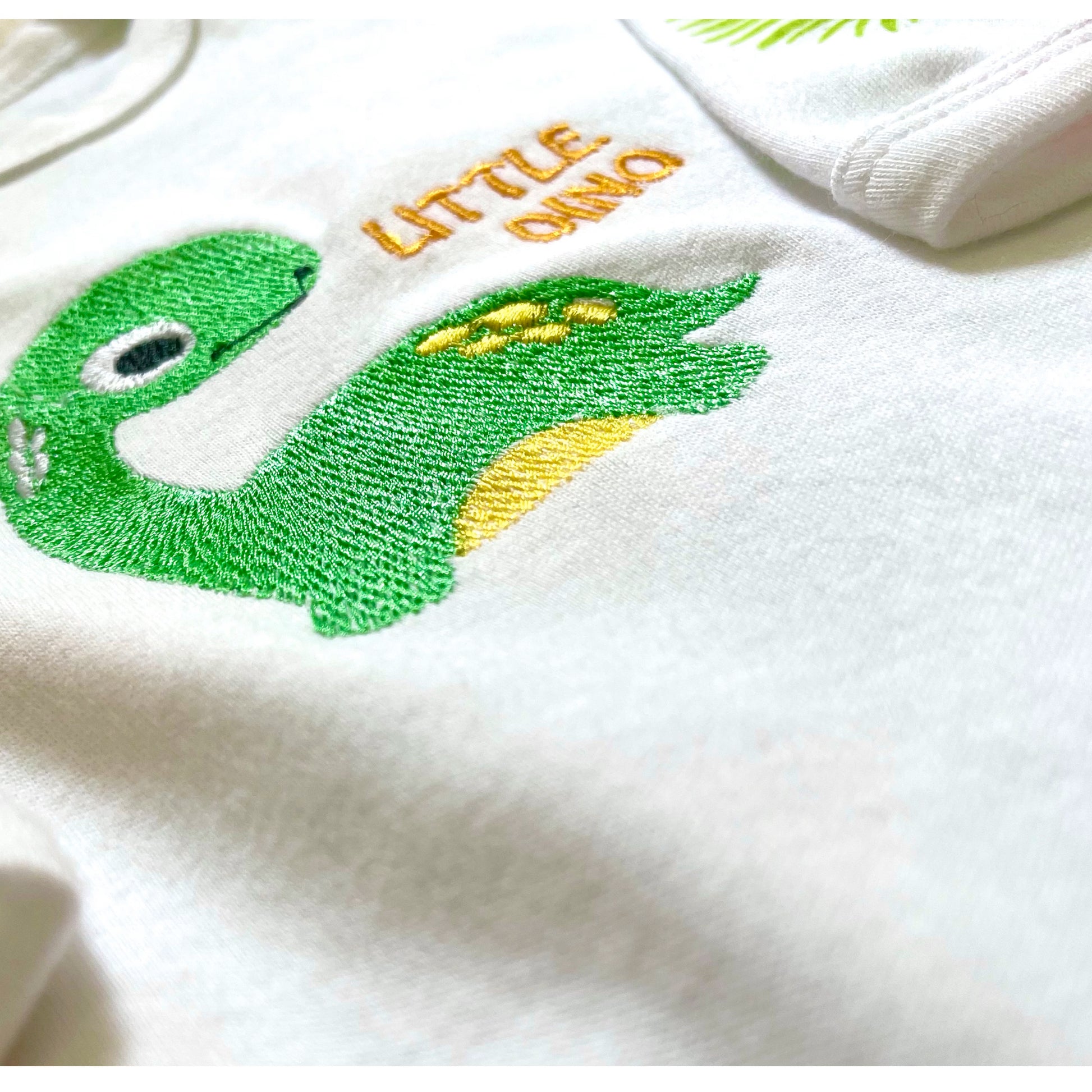 Little Dino Embroidered Baby Romper image 5