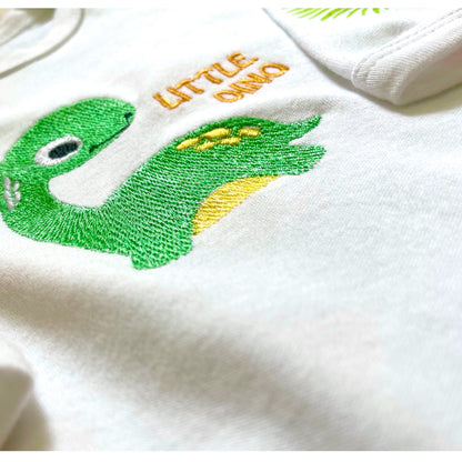 Little Dino Embroidered Baby Romper image 5