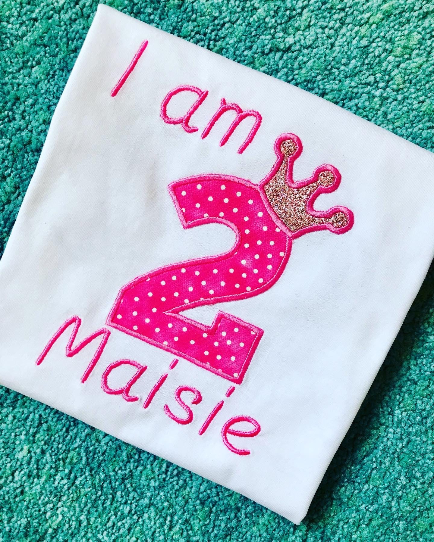 Personalised Applique Birthday Number T-Shirt image 3