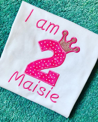 Personalised Applique Birthday Number T-Shirt image 3