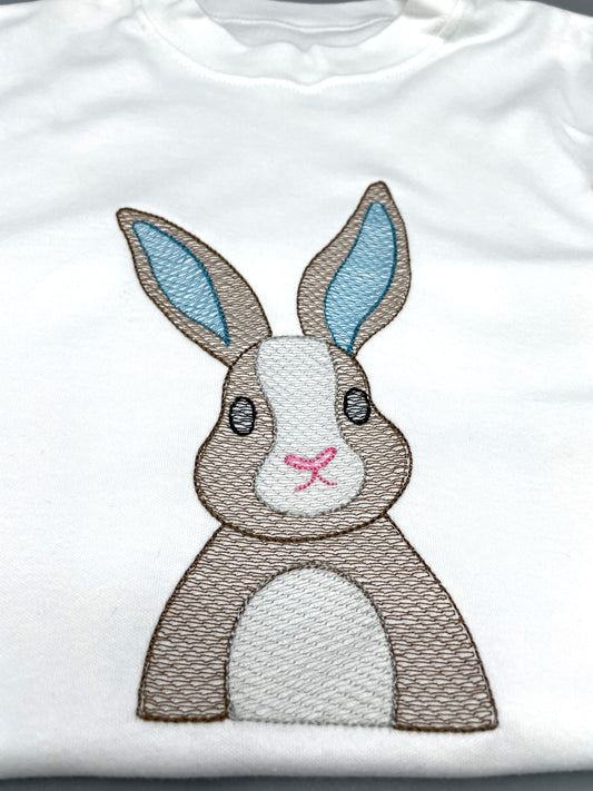 Embroidered Bunny T-Shirt image 0