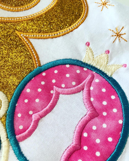 Personalised Birthday Princess Carriage Applique T-Shirt image 2