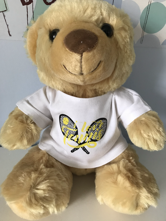 I Love Tennis Teddy Bear image 0